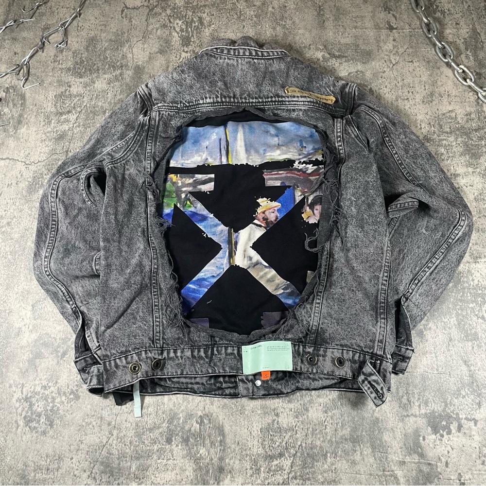 Off-White 19SS Gray Denim Jacket